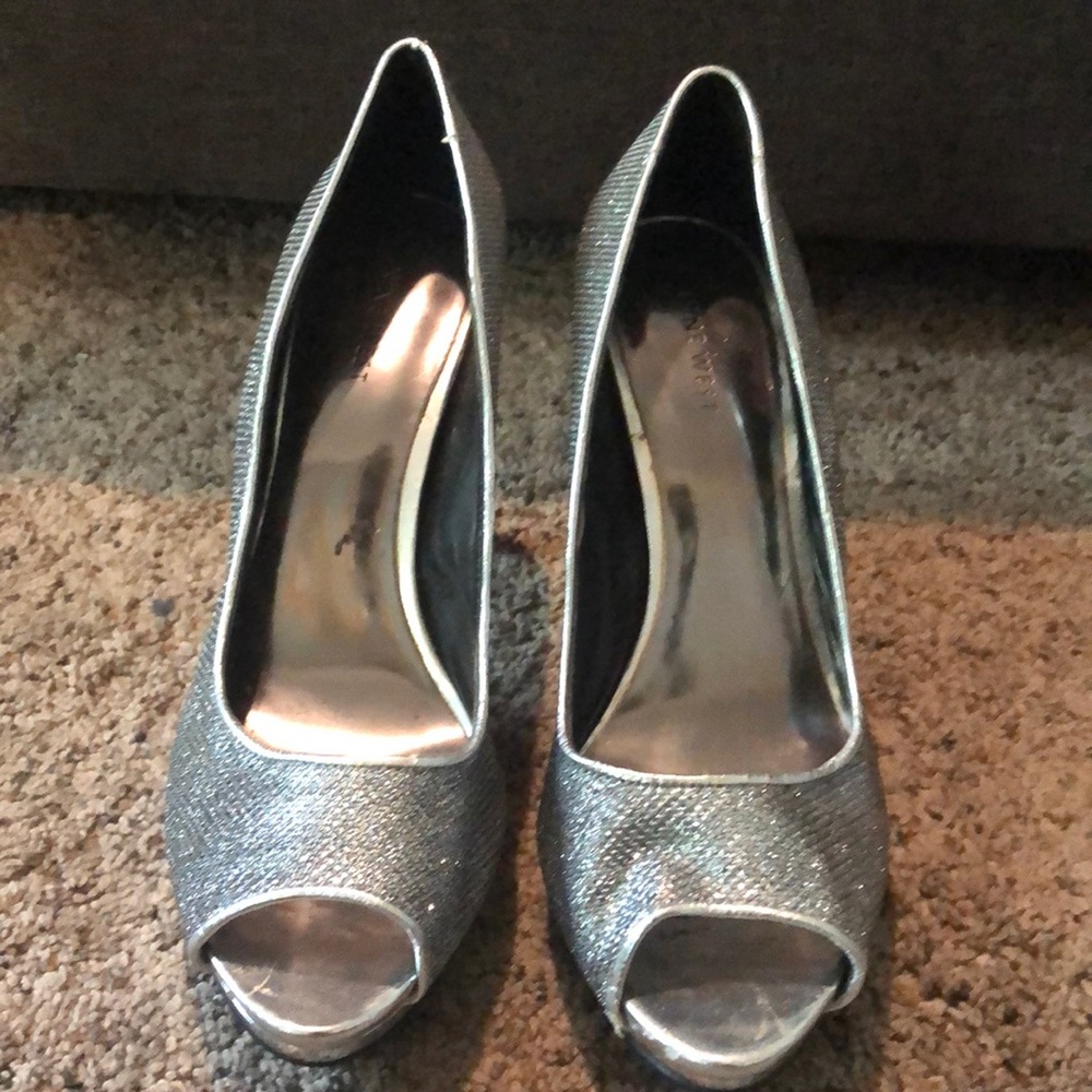 Sparkly Silver heels